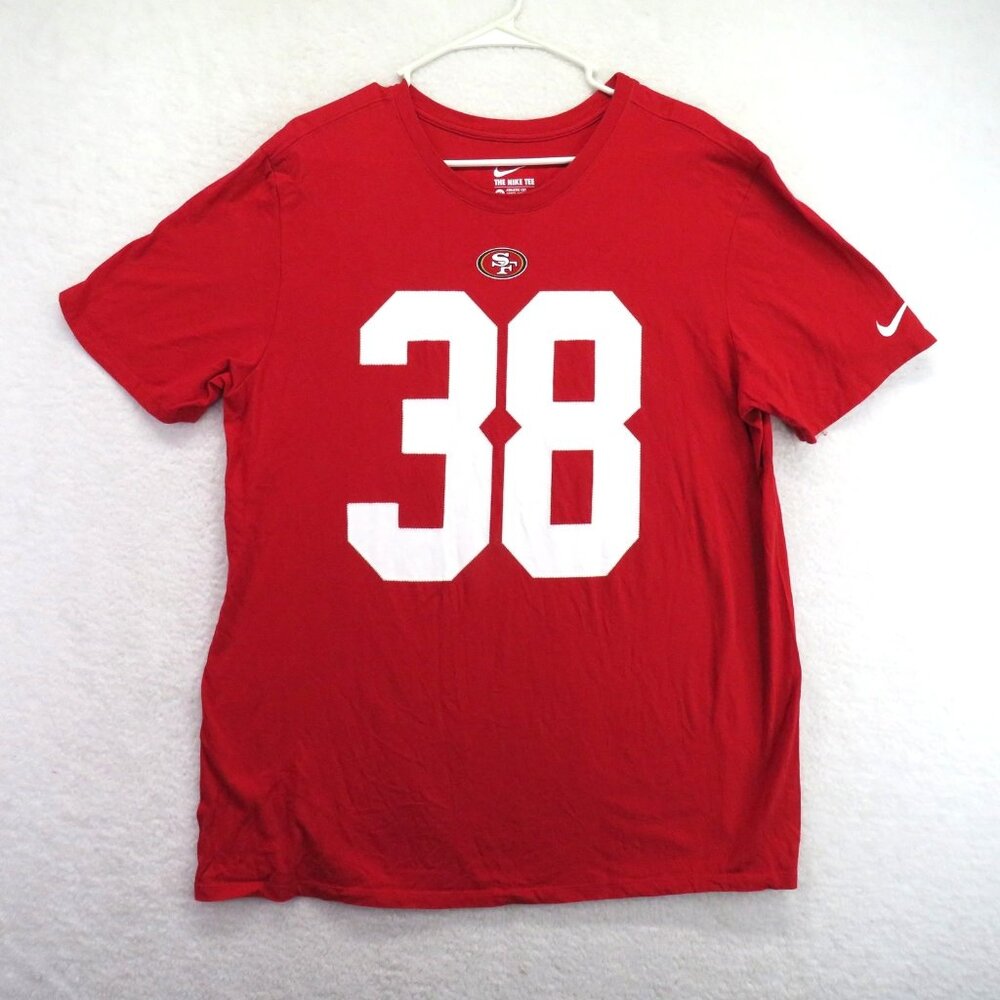 San Francisco 49ers Shirt Mens XL Red NFL Football Hayne 38 Nike Tee Cotton